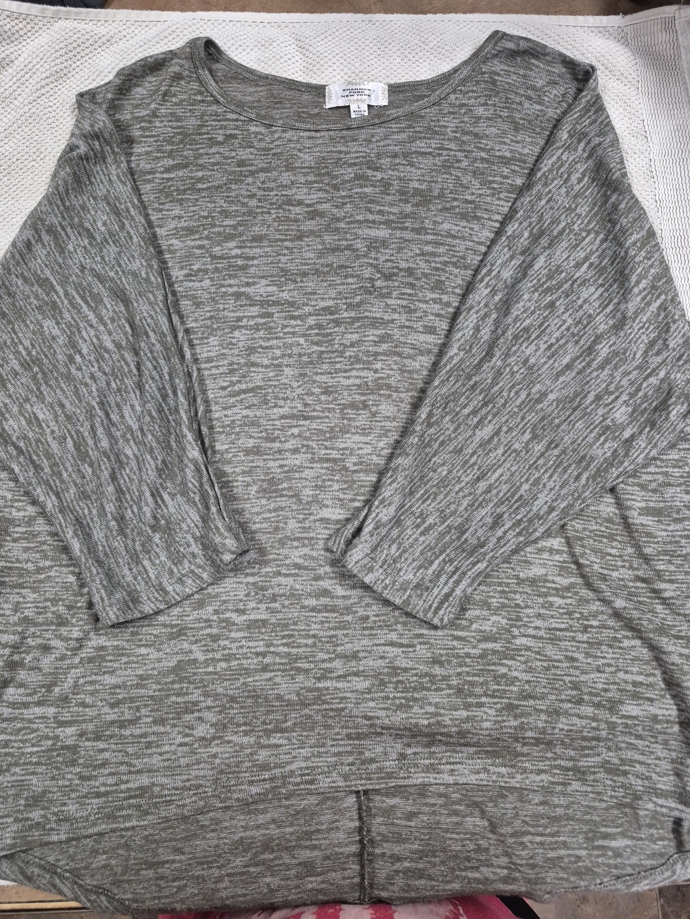 Light Gray Scoop Neck Women's Sweater